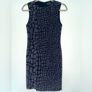 Sequin and beading short dress.